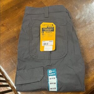 Carhartt Men's Force Relaxed Fix Ripstop Cargo Work Pant Sz. 34x32 Gray